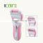 Rechargeable lady epilator/shaver /foot callus remover set 2 speeds for choice