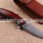 OEM Damascus pocket camping knife with Red sandalwood handle