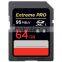 Original Package Extreme Pro SD Card 64GB Class 10 UHS-3 95MB/s Speed Sd SDXC Memory Card 32 128 256 GB micro 4K Camera Video