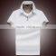 100% white polyester t-shirt customed