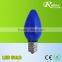 led candle light different shell 0.5w e12 e14 e17 led candle lamp