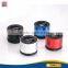 Round shape blue black red sliver portable bluetooth wireless speaker
