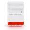 Home security battery backup with flash outdoor siren/bell box