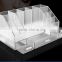 Custom retail store counter top 9 sections acrylic display shelf/acrylic display holder/cosmetic stand