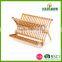 Kitchen Bamboo Folding Dish Rack/cabinet Dish Rack/wooden Dish Rack Wholesale