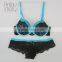 Ladies new design nylon polyaimde sexy lace bra&panty sets ladies underwear lingerie set