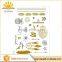 custom made flash foil hands gold Indian henna tattoo designs