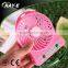 Factery Direct Supply Creative Rechargeable Mini USB Desk Fan with LED Light