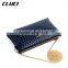 fashion women leather beach bag chain sling shoulder bag