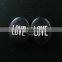 18x25mm oval love letter resin cameo black vintage style cabochon DIY pendant charm supplies 4120088