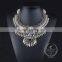 high quality vintage rhinestone chunky statement necklace tin alloy fashion women pendant necklace 6390104