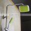 Colourful baking Varnish bath& shower rotate faucet set with ABS plastic rain shower head &hand shower