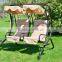 Outsunny Outdoor Garden Patio Covered Double Swing w/ Frame - Sand