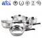 High-grade 5 Peices Cookware Set Cooking Pots With Frying Pan Stainless Pot And Pans kitchen Set