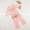Baby Clothes Set Boutique Girl Long Sleeve Clothing Set Fashion Valentines Day Cotton Outfit Girls Pink Top Sets With Headband