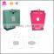 White cardboard with pink printing luxury shopping gift paper bag bag