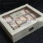 Chinese factories wholesale custom PU leather jewelry box, white watch box