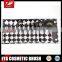 18pcs Multifunction cosmetic brush set in Black and white grid bag