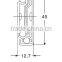 automatic return soft close ball bearing steel drawer slide rail