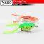 SGWF-23 artifical floating soft plastic frog , resin skirts, 3D eyes, 45mm/7g