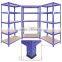 5 Tier Boltless Blue Garage Storage 1500H Shelving Steel Racking