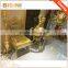 Luxury New Design Baroque Style Living Room 18K/24K Gilded Armchair/Louis XV Royal Brass Carved Side Chair, MOQ 1 PC