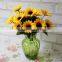 Vivid flower arrangement accessories silk chrysanthemum aritificial flower making