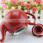 China factory custom logo promotion cheap red glaze porcelain Tea Accessories ceramic tea pot