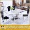 Hot Cake Marble Dining Table With Strong Stainless Steel Base