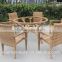 New design garden home rattan furniture outdoor dining table set