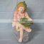Fiberglass Garden Girl Welcome Statue Ornament