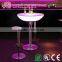 Remote Control Glowing Plastic Led Table Night Led Bar Table High Led Coffee Table