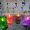 2015 high quality acrylic colorized led candle holders