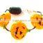 Halloween pumpkin light up bracelet