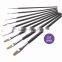 High-end 9Pcs/set Bicolor Synthetic Nylon Bristles Acrylic Watercolor Paintbrushes for Artists