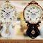 Vintage wooden clock, wall clock, solid wood, 62cmH*30cmDIAM*7.8cmT