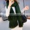 2015 2016 modern handmade big thick acrylic wool trendy knitting scarf