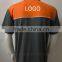 Mens two-tone safety uniform contrast piping customized embroidery security polo shirt