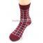 high quality women socks .cotton socks . fashion happy women socks ,Plaid socks
