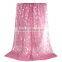 Cotton Polyester Blend Scarves & Wraps Rectangle Silver Fuchsia Feather Custom Made Scarf