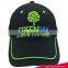 ECO-Friendly High Quality Best Price Embroidered Baseball Trim Cap Hat With Sandwich Brim And Embossed Buckle