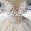 LS00380 cap sleeves plus size elegant high quality lace quinceanera ball gown wedding dress