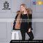 Top quality womens cheap faux fur jacket with fur collar