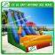 Inflatable double lane slide with arch