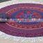 Indian Tapestries With Tassel Lace Elephant Mandala Wall Hanging Throw Bohemian Bedspread Bed Throw 72" Round