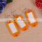 BSCI Tags Name Card Label Luggage soft plastic keychain