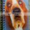 2018 3d plastic soft PP/PET spiral notebookk cover