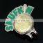 Free design metal golf magnetic hat clip with ball marker custom