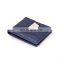 New Design Bule Leather Promotional Wallet Factory Price Money Clip Wholesale