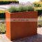 Corten steel decorative products rusty color